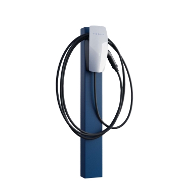 Tesla Wall Connector stander VoltStand med jordanker, blå