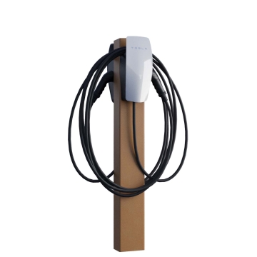Tesla Wallbox stander VoltStand til to med jordanker, rust.