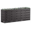 Egon affaldsspandsskjuler til 5 stk. 120 liters spande i sort