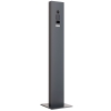 Dørtelefon med standerfod inkl. bundplade, Smart Doorbird D1101V i antracit.