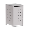 Affaldscontainer Wilhelm 1er 240L i lysegrå metallic