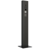 Samtaleanlæg med stativ + bundplade for Two Doorbird D1102KV med tastaturmodul grafitsort