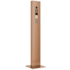 Samtaleanlæg med stativ + bundplade for Two Doorbird D1102KV med tastaturmodul bronze-look