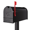 Amerikansk postkasse, stor model, sort.