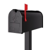 Amerikansk postkasse, US Mail, sort