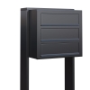Postkasseanlæg Cube for Three antracit