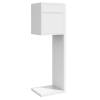 Postkasse med stander Hermes hvid