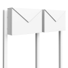 Postkasseanlæg Letter for Two hvid