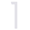 Husnumre ''1'' hvid