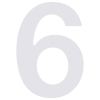 Husnumre ''6'' hvid