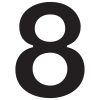 Husnumre ''8'' sort