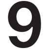 Husnumre ''9'' sort