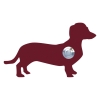 Ringetryk Hund ''Charly'' rød