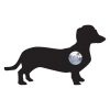 Ringetryk Hund ''Charly'' sort