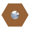 Ringetryk Sechseck rust