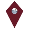 Ringetryk Diamant rød