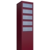 Monolith for Five postkassesystem i rødt