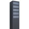 Monolith for Five postkassesystem i antracit