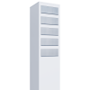 Monolith for Five postkassesystem i hvid