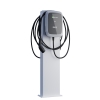 VW Wallbox Standfod StationMaster til to med bundplade, hvid
