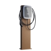 VW Wallbox StandMaster med bundplade i rustlook