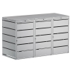 Affaldscontainer Edda 3 stk. 240L i lysegrå.