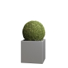 Plantekasse Kubus Medium grå metallic