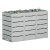 Affaldscontainerboks Edgar til 3 stk. 240 liters affaldscontainere, lysegrå
