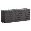 Affaldsbox Edgar til 5 affaldscontainere á 240 liter, sort.