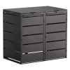 Affaldsbox Edda 2-dobbelt 240L i sort