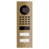 Overflademonteret dørtelefonsystem Smart-ON til Two Doorbird D1102V messinglook