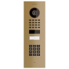 Indbygningsdørtelefon Smart-IN Doorbird D1101KV med tastaturmodul i messinglook