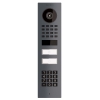 Smart-ON udenpåliggende dørtelefonsystem til Two Doorbird D1102KV med keypad modul, antracit.