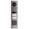 Overflademonteret dørtelefonsystem Smart-ON til Two Doorbird D1102KV med tastaturmodul, rustfrit stål.