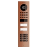Overflademonteret dørtelefonsystem Smart-ON til Two Doorbird D1102KV med tastaturmodul i bronze-look