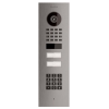 Vægmonteret dørtelefon Smart-IN til to Doorbird D1102KV med tastaturmodul i rustfrit stål.