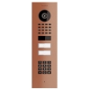 Vægmonteret dørtelefon Smart-IN til Two Doorbird D1102KV med tastaturmodul, bronze-look