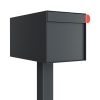 Postkasse med stander Americano antracit