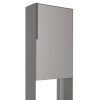 Postkasse Faro grå metallic