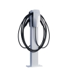 Tesla Wall Connector dobbelt stander VoltStand med bundplade, hvid