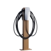 Tesla Wallbox stander VoltStand til to med bundplade, rustfarvet.