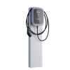 VW Wallbox StandMaster med jordanker i hvid