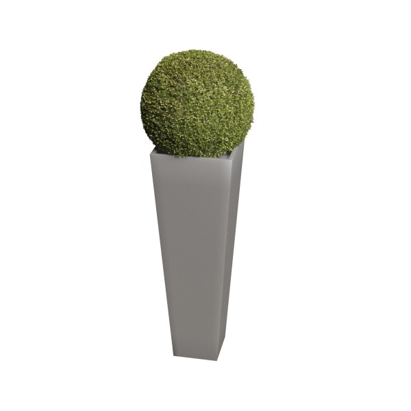 Plantekasse Skinny Vase Medium grå metallic
