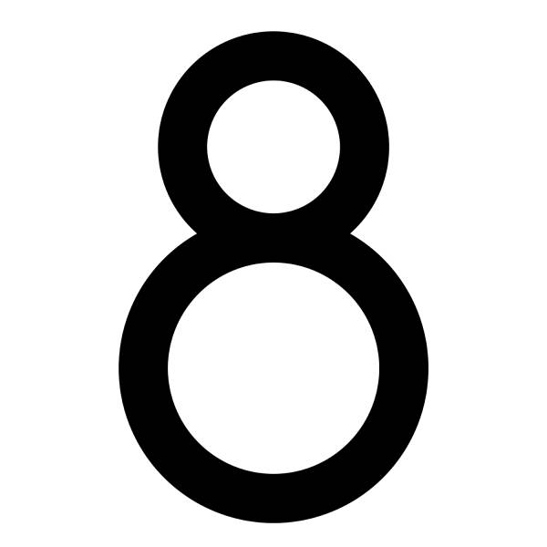 Husnumre ''8'' sort