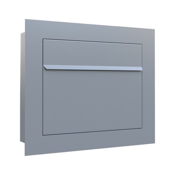 Indbygget Postkasse Sora i grå metallic