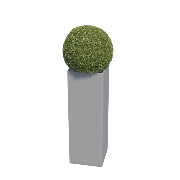 Plantekasse Skinny Pillar Medium grå metallic