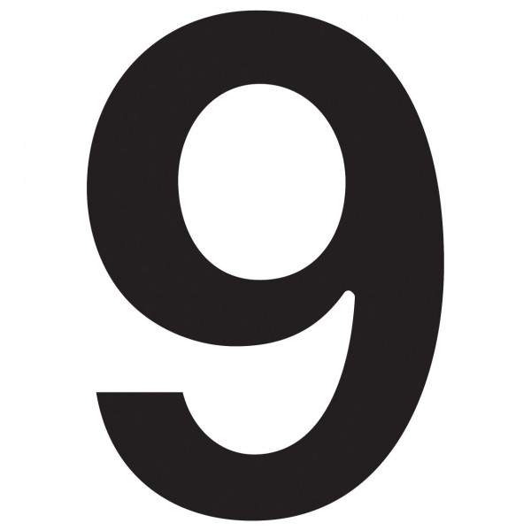Husnumre ''9'' sort