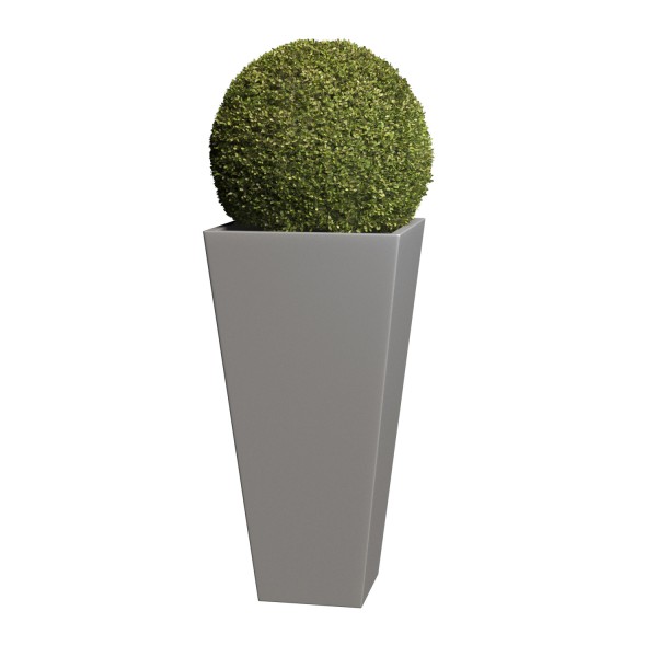 Plantekasse Vase Medium grå metallic