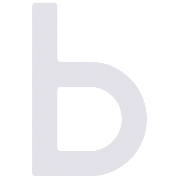 Selvklæbende husnumre "b" hvid