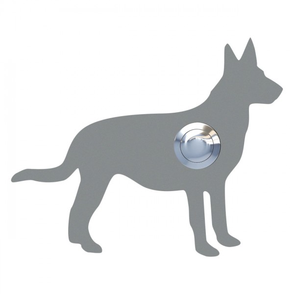 Ringetryk Hund ''Emma'' grå metallic